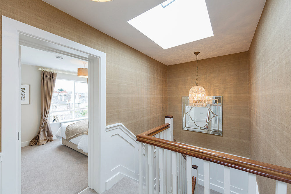 Stunning Luxury Marrakech large wall mirror with inlaid brass colour strips  135