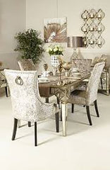 Marrakech Mirrored  180 cm Dining Table REDUCED TO CLEAR  Instore purchase for collection .