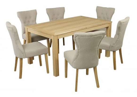oak colour dining table  6 seater /160 cm   Last one !!