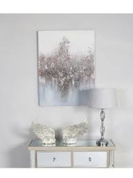 Pink and silver canvas abstract clearance picture 60 x 80 cm CLEARANCE OFFER Click N Collect