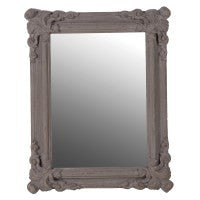 Taupe French style mirror with corner detail click n collect