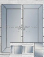 Sectional Venetian extra large mirrors