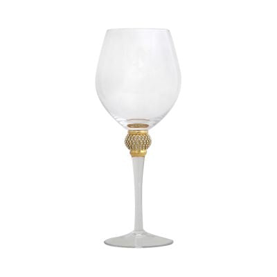 Milano Wine glass with diamante  ball stem. Pick up only