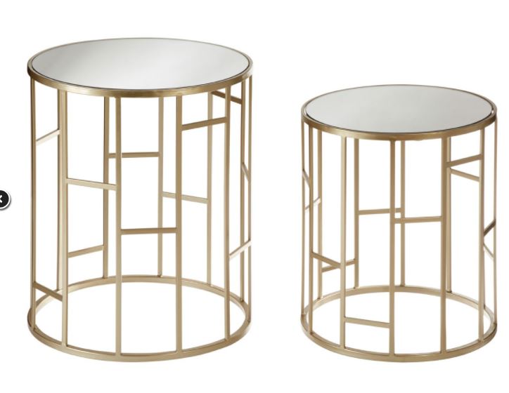 Avantis October Asymmetrical Frame Set Of 2 Tables for collection
