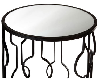 Avantis October Set Of 2 Black Tables With Undulating Frames  sale price for collection