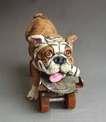 Bulldog 18" on rollerskate  Click N Collect
