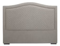 Grey Claife Linen Designer SuperKING headboard and base on reduced  price offer