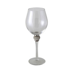 Milano Wine glass with diamante  ball stem. Pick up only