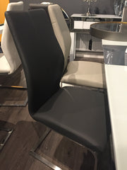 Elis Irma steel dining chair clearance in black priced each  for collection only 2 left