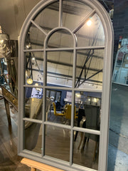 Ellie large Arch window mirror 140 x 80 cm white warehouse clearance