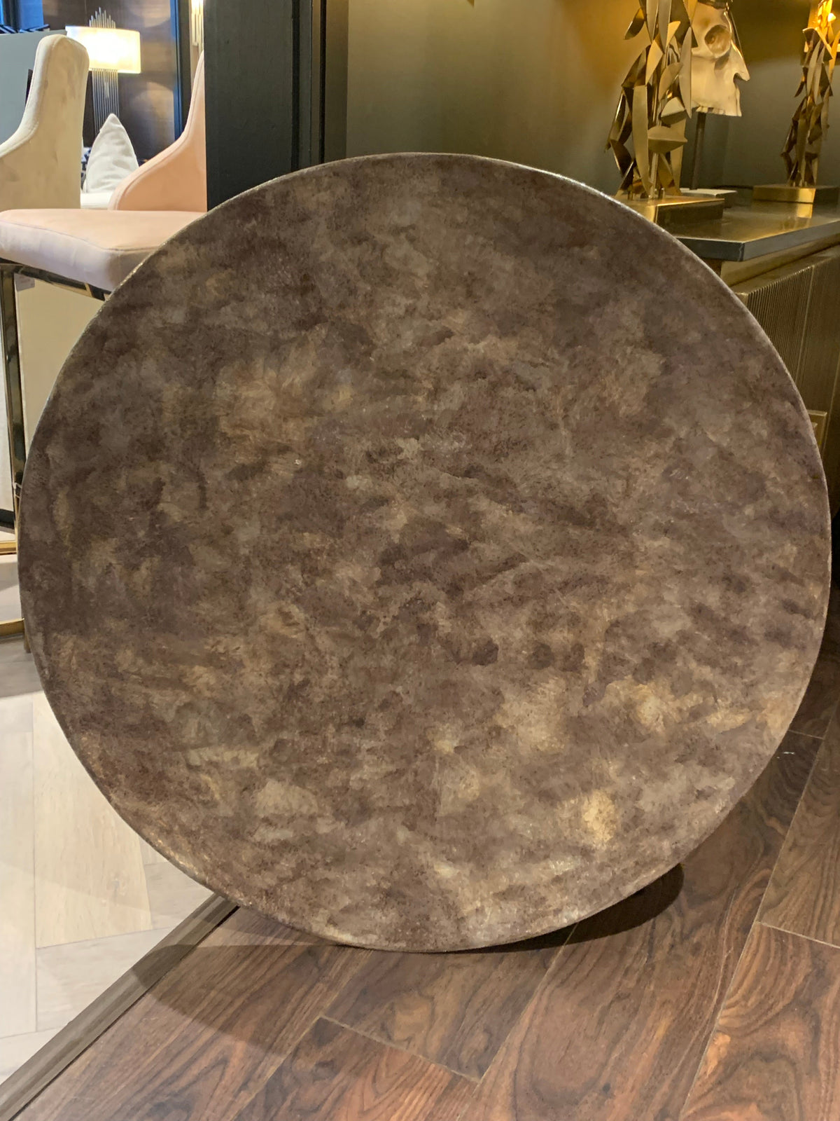 Silver Abstract Wall Disc half price . Outlet store purchase only