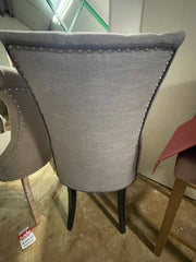 Hunter occasional chair less than HALF PRICE linen with contrast piping Instore only