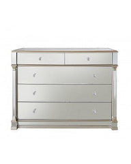 Appian Apollo  3 drawer bedside cabinet with champagne trim  40% off . purchase in store only