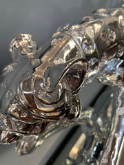 Leopard Silver Electroplated Large  023