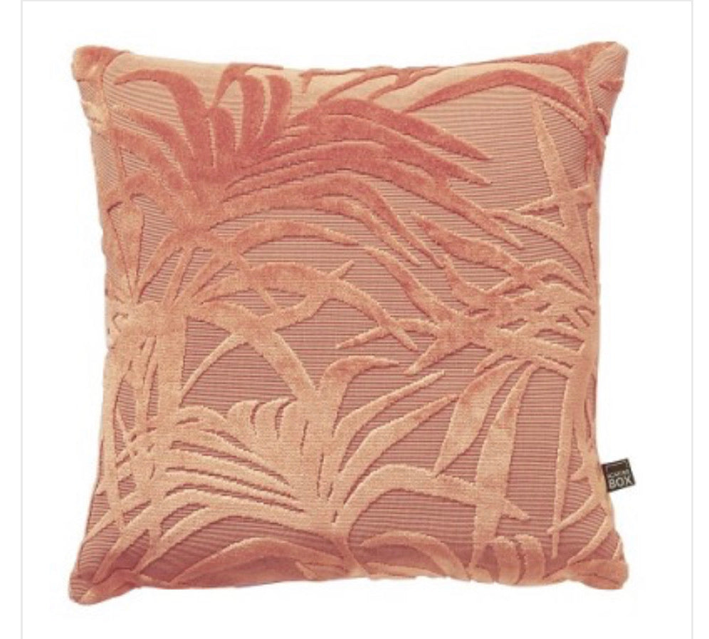 Cali leaf printed feather filled cushion set clearance sold as seen