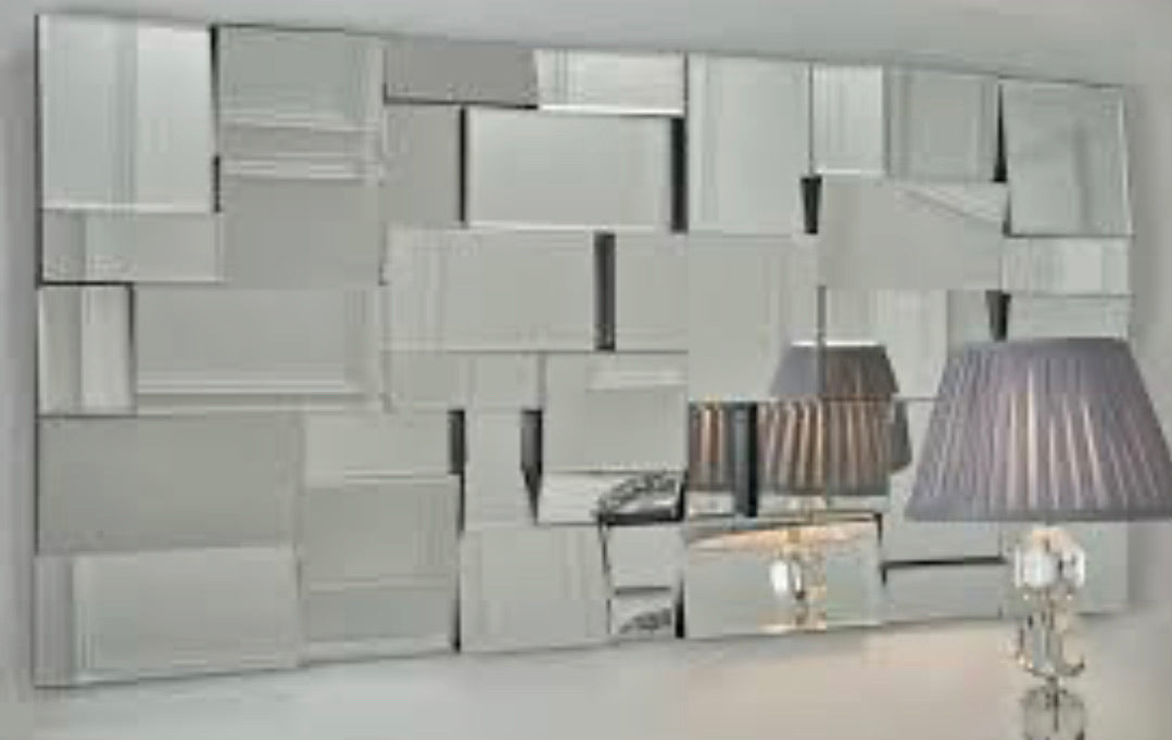 Large Earthquake  Mirror frameless 120x 80 cm  reduced to less than half price .collect or arrange delivery