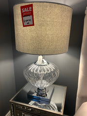 Glass table Verona  lamp 7418.set of 2 for price of 1. all lamps sold as seen no exchange &nbsp;( collect only )