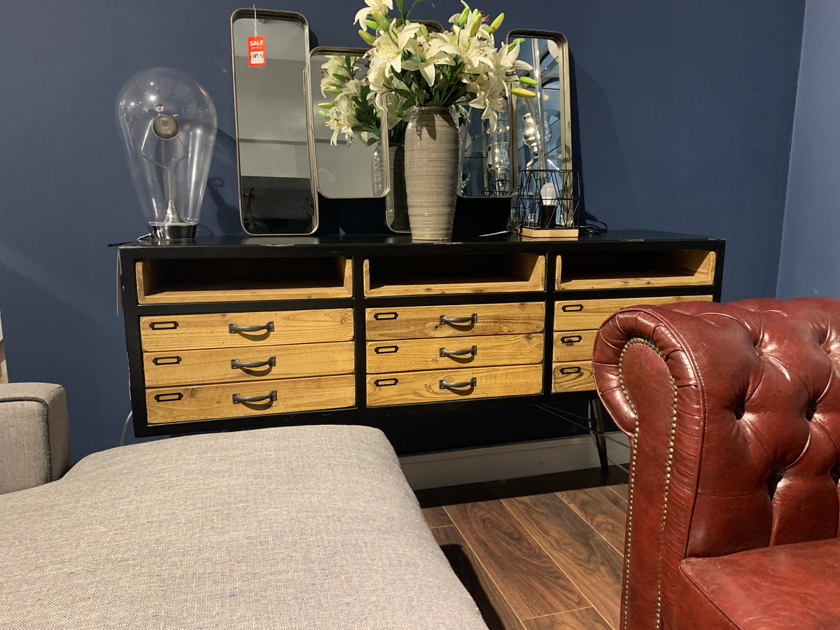 Urban Sideboard 9 drawer 3 shelf ex display Instore CLEARANCE offer . View and pay instore