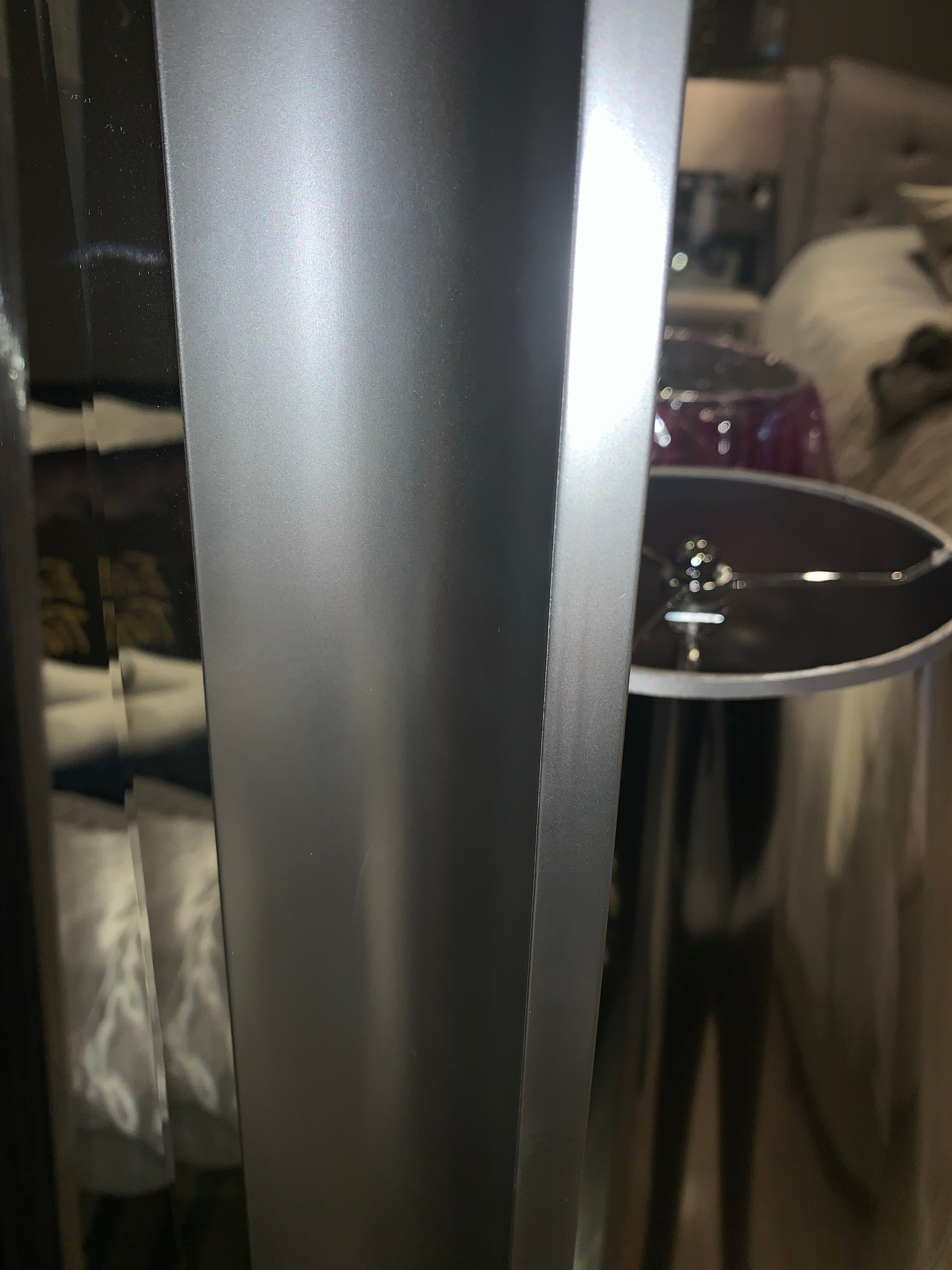 Bevelled Mirror Silver Scoop frame 42cm x 133cm