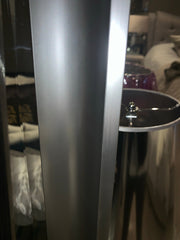 Bevelled Mirror Silver Scoop frame 42cm x 133cm