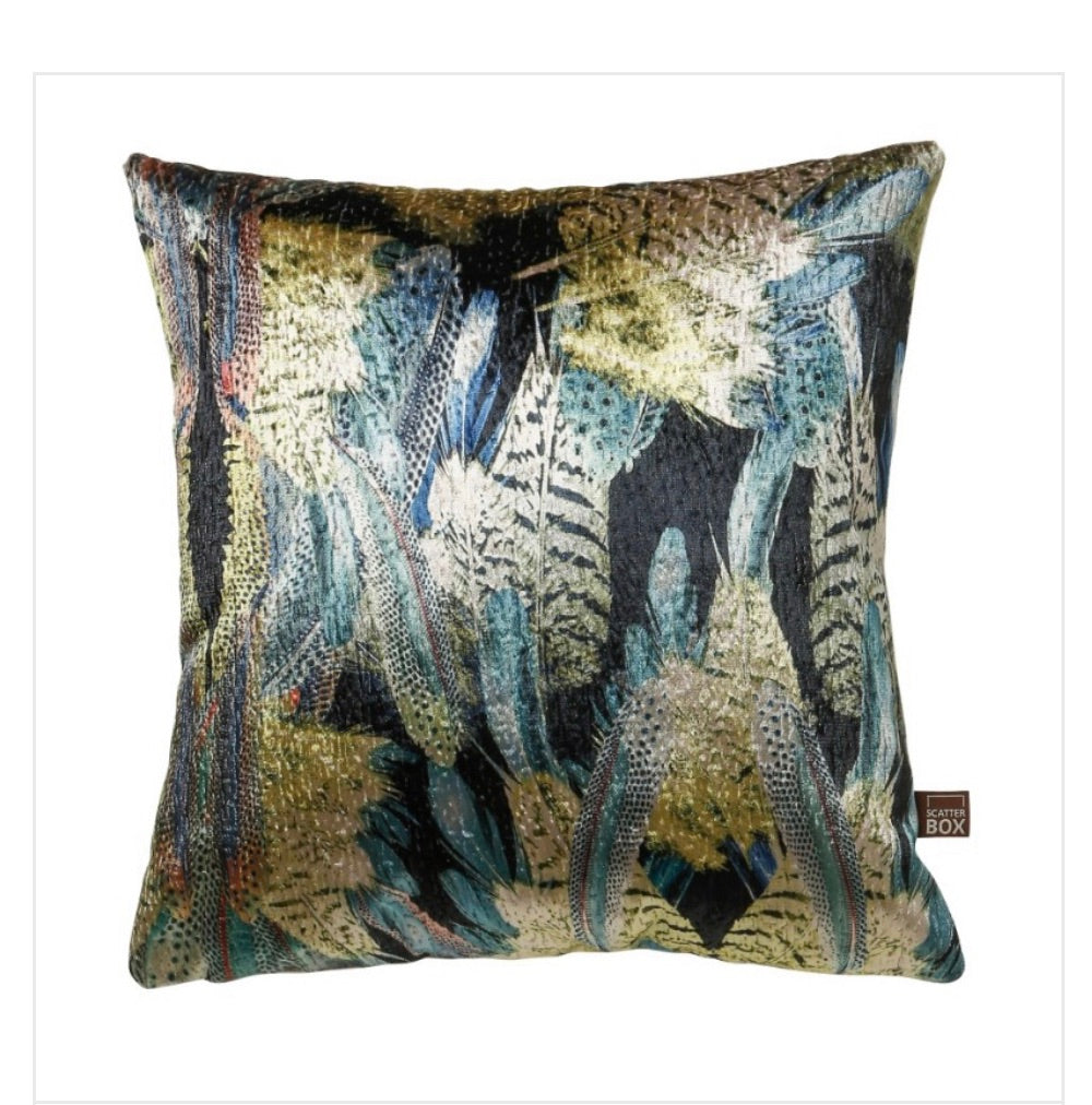 Scatterbox half price preen Blue / green cushion  58 cm collect Instore