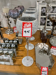 Mosaic candle holder in outlet store