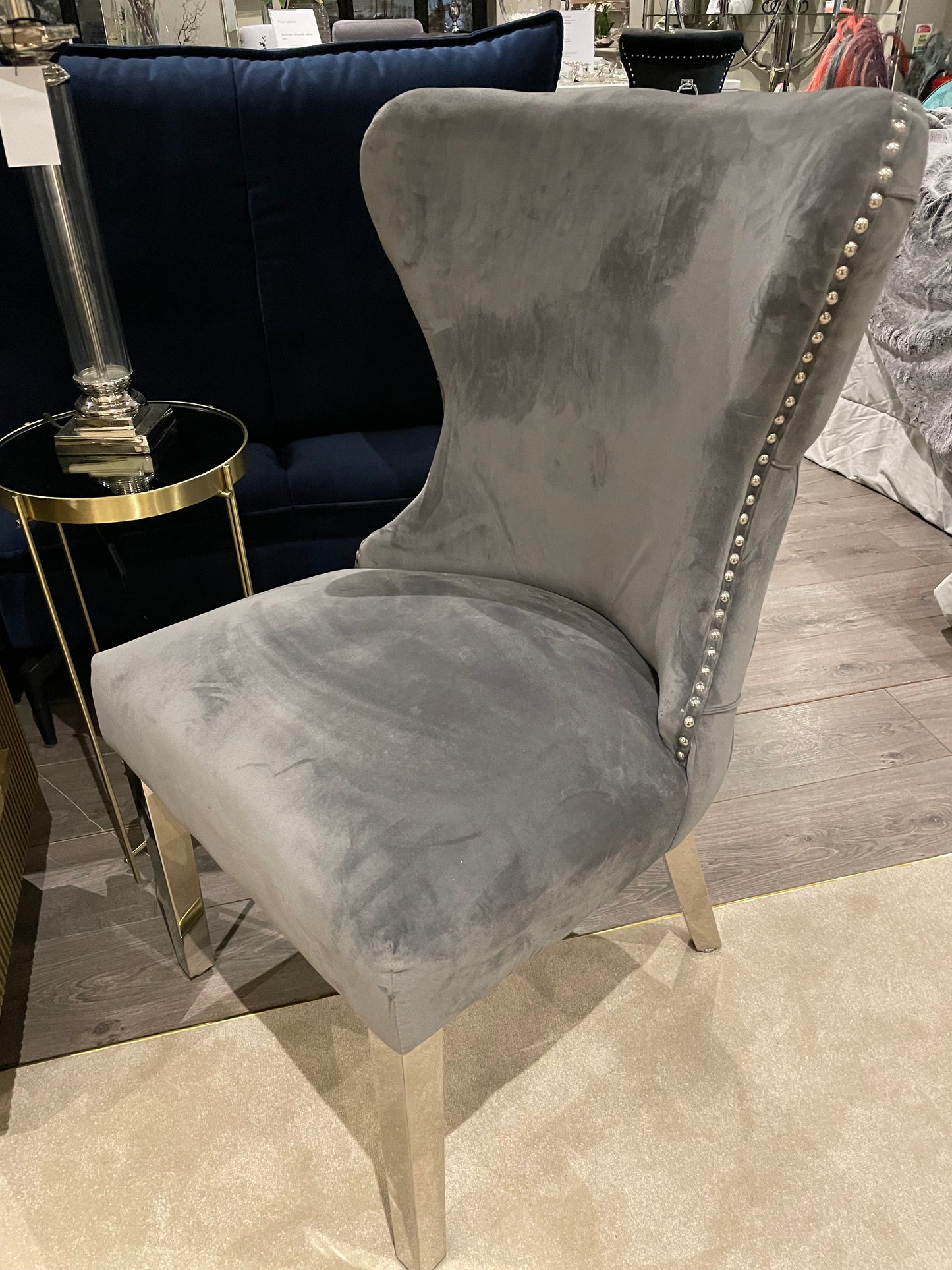 Chelsea velvet luxury dining chair set of 2 on clearance view instore for collection