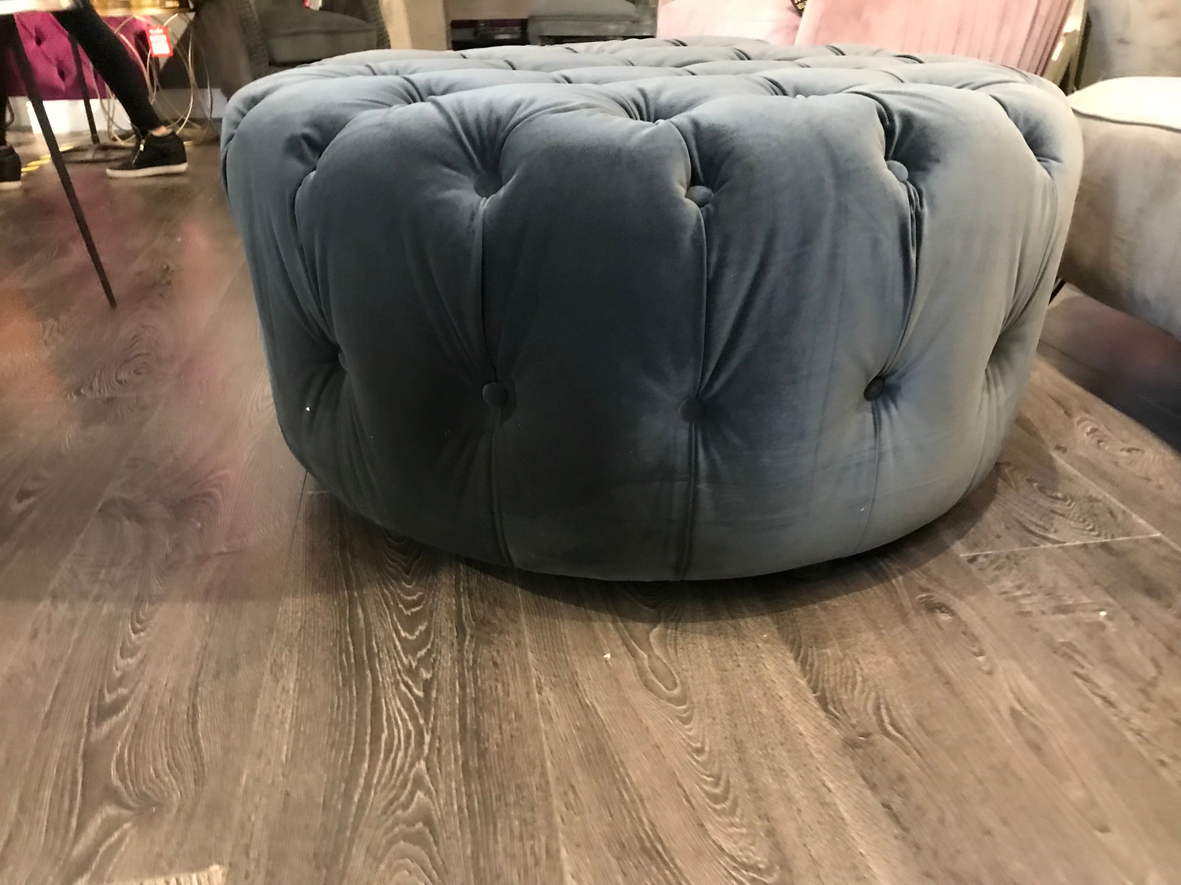 Darby footstool  in grey or berry Instore purchase only /collection