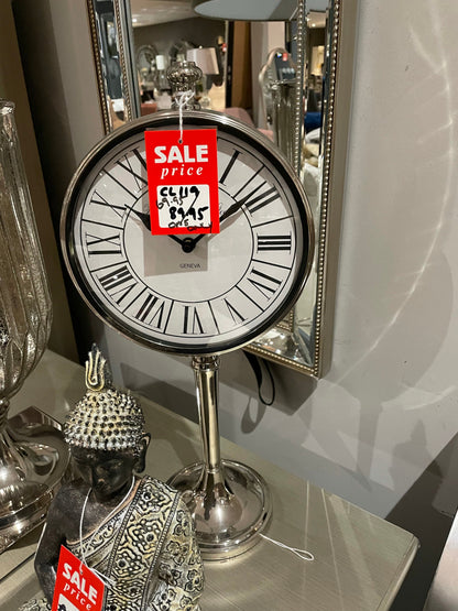 Clock on stand clearance in store