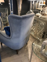 Freya occasional wingback  armchair  in grey clearance offer