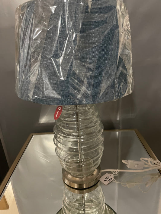 Ribbed glass lamp clearance sale of table lamps collect only
