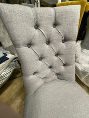 Hunter occasional chair less than HALF PRICE linen with contrast piping Instore only
