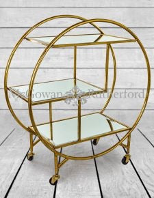 Bar cart trolley gold champagne for collection