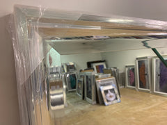 Chrome scoop Sandy framed mirror 75 x 75 cm REDUCED Click N Collect instore