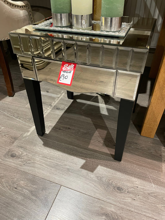 Clavier side table mirrored sold as seen collection  only Pay instore