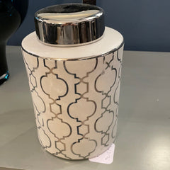 Marrakech Silver Medium Round Ginger Jar Instore Purchase only