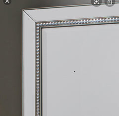 Juniper  mirror with crystal beads on trim  Damaged Click N Collect