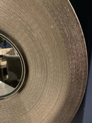 Silver Spun Round Mirror Clearance collect only