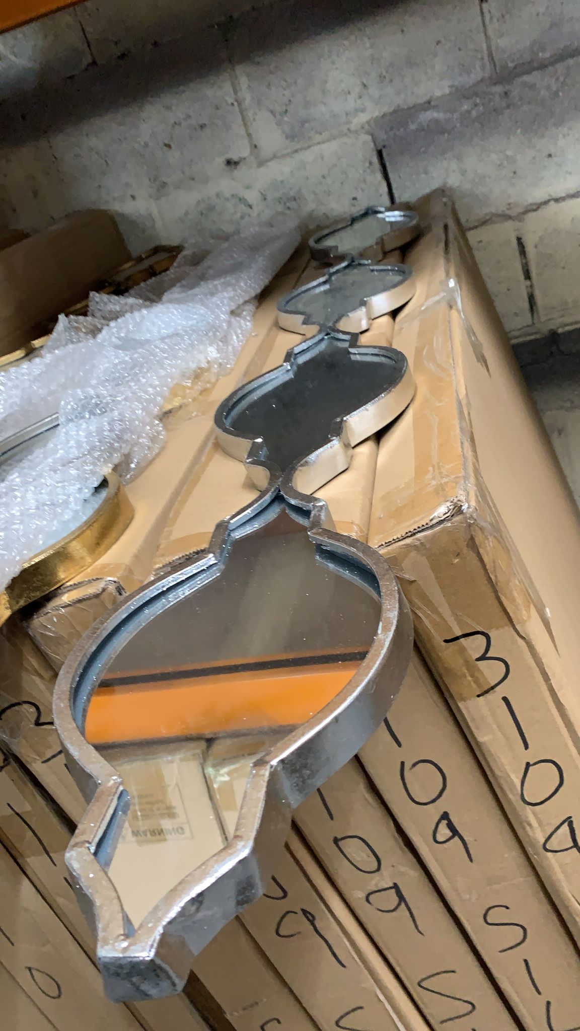 Tara  long teardrop mirrors  seconds quality only INSTORE