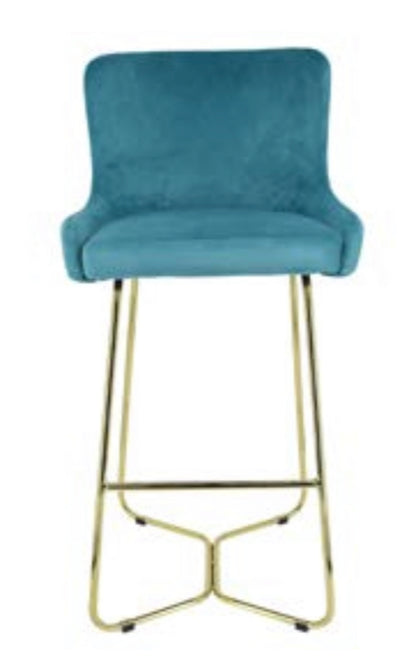 Crown Keri Bar Stools mink or teal  w gold leg for Collection only  Clearance Offer no exchange