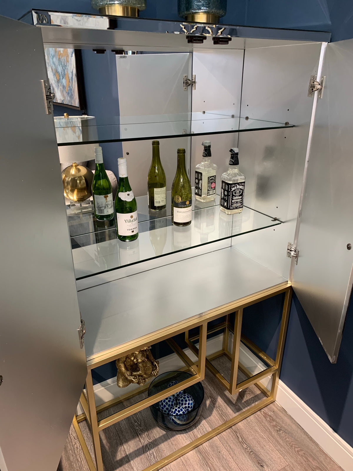 Pippa Cocktail  cabinet on clearance offer . Instore purchase only