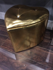 Love heart stool gold  One only !!  SAVE €50