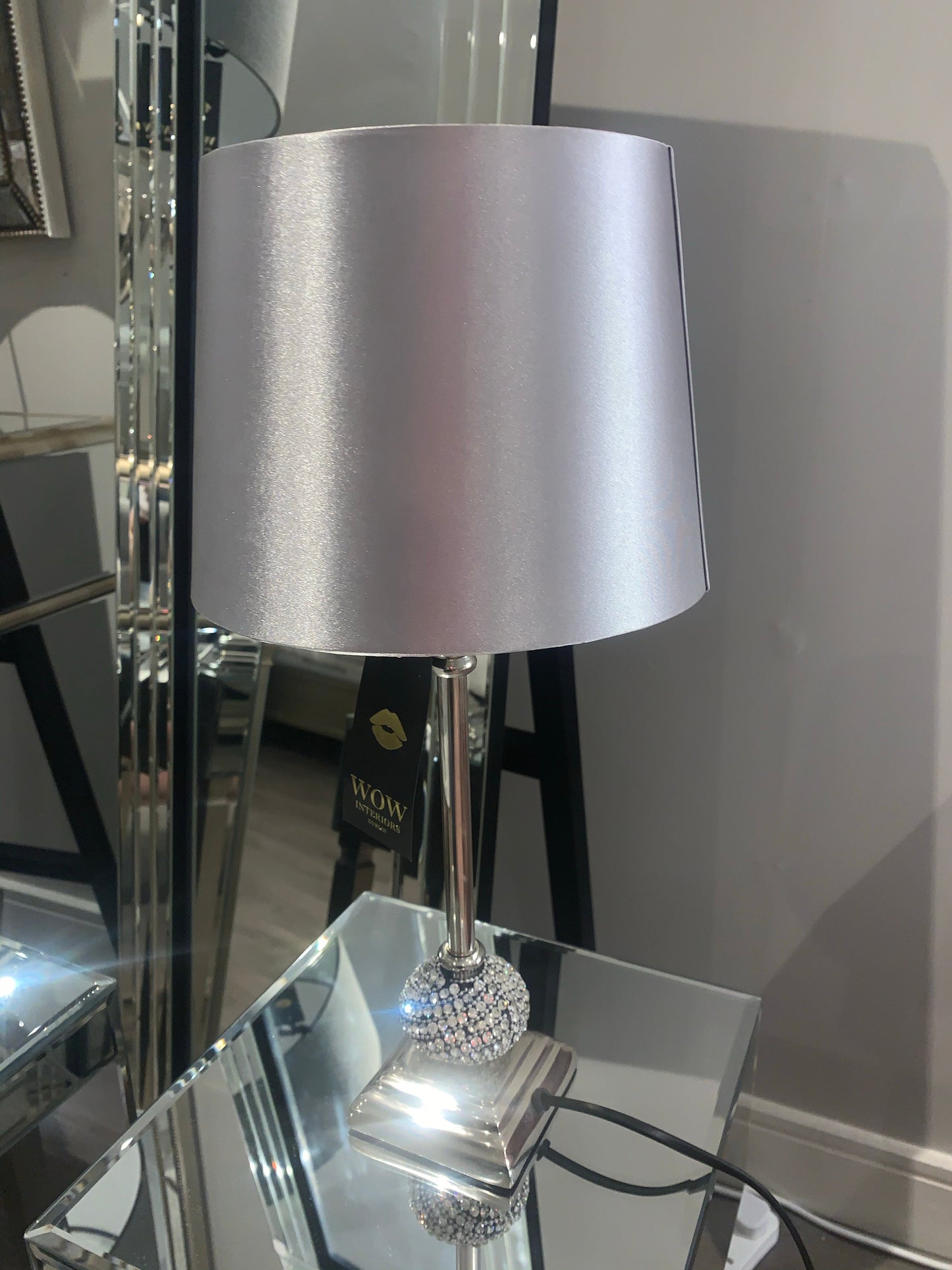 Diamanté ball  Table Lamp with Shade