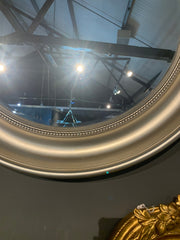 Round champagne 90 cm beaded mirror special value