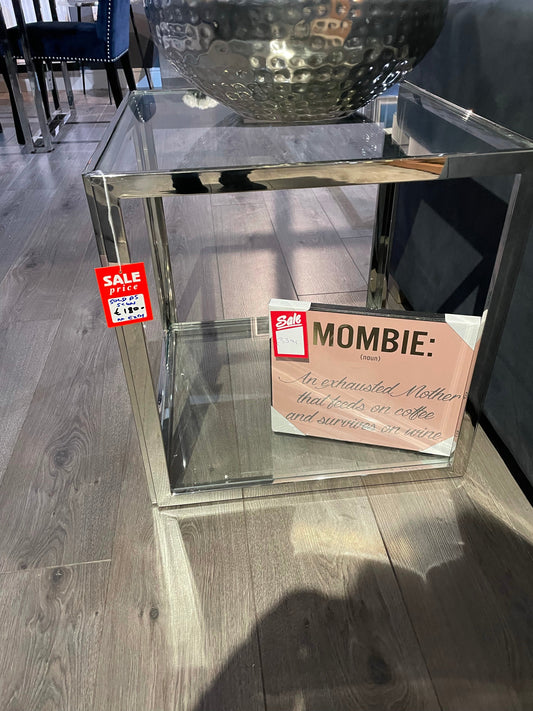 Libra end table to clear  Instore purchase only