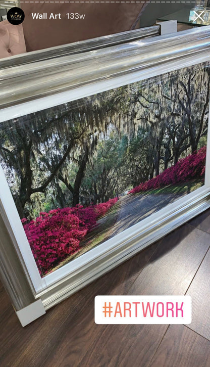 Azalea framed picture Instore Large  clearance for collection