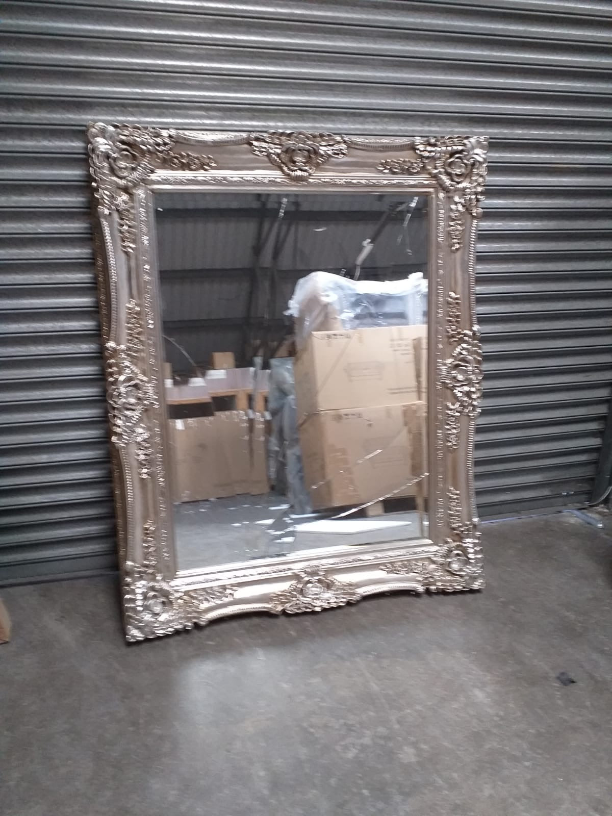 Damaged mirror available to purchase Instore