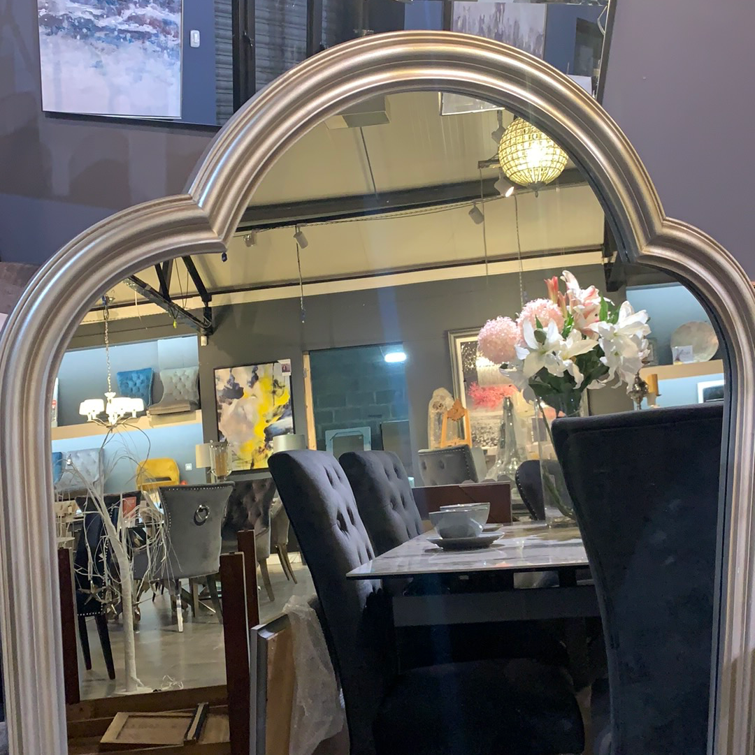Olivia oversize  Bordeaux mirror in outlet store one only Click N Collect