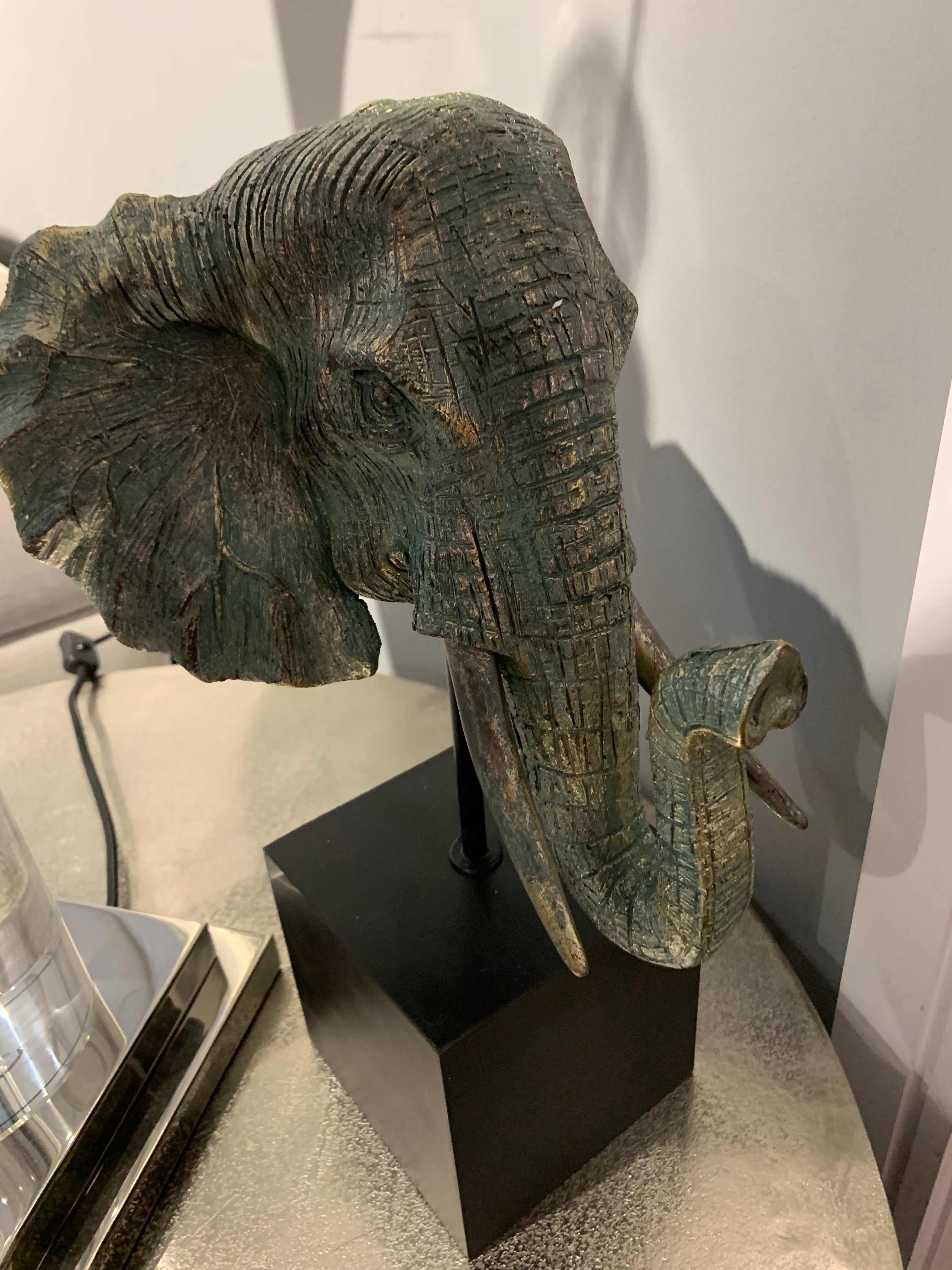 Libra elephant on stand