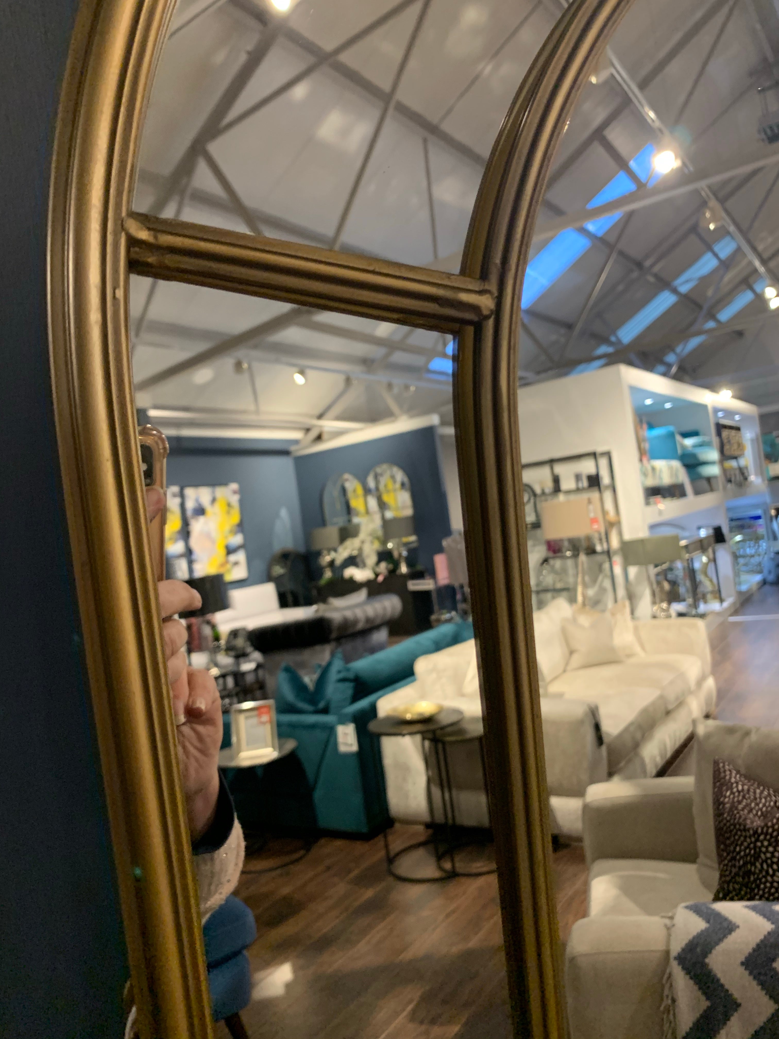 Full length window arch mirror 180 cm